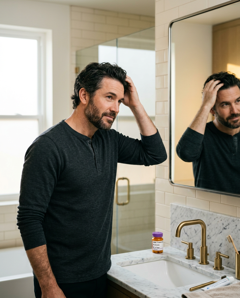 Men's hair regrowth protocol