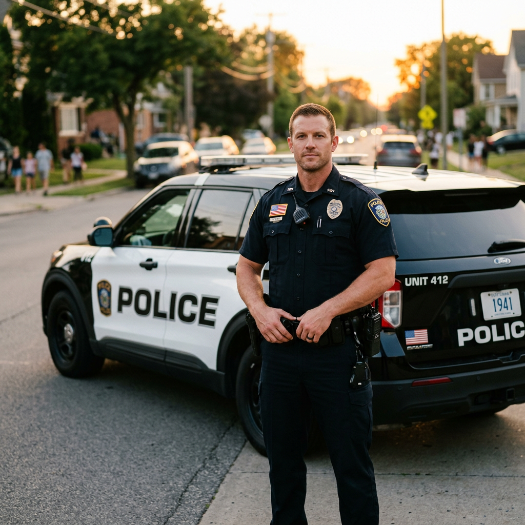 Police officer on duty